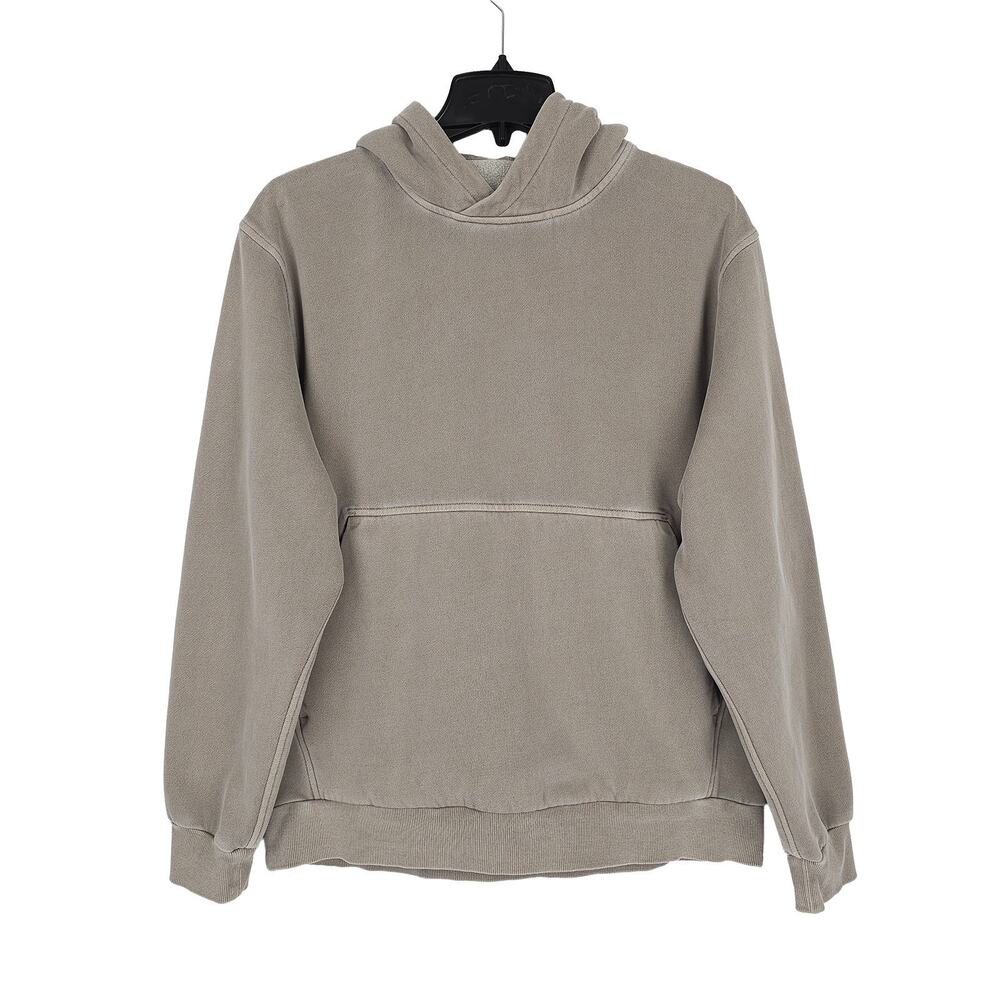Lululemon Mens Steady State Fleece Hoodie Medium Dilute Wash Rover Brown Green